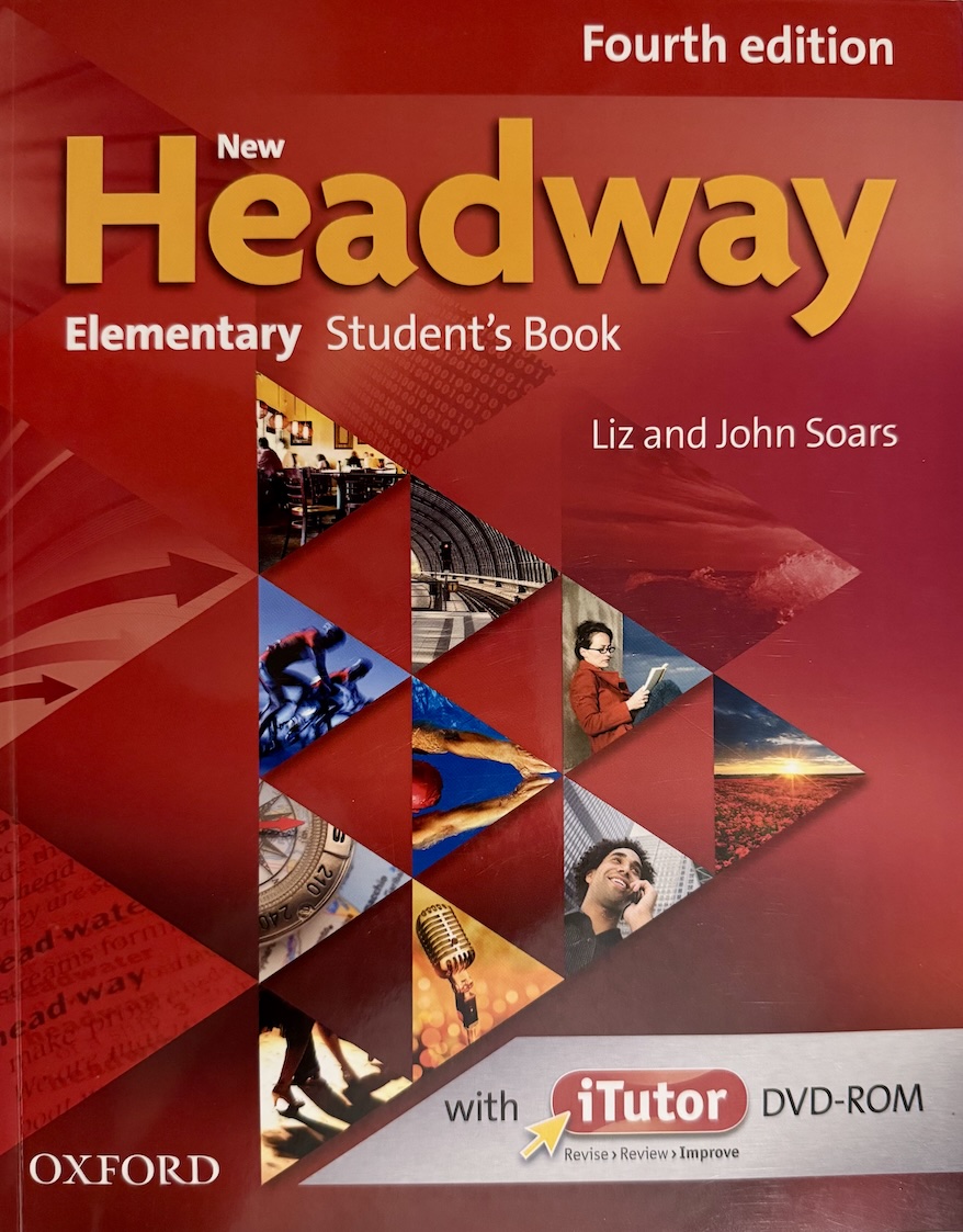 Book cover for "New Headway Elementary" of Liz and John Soars