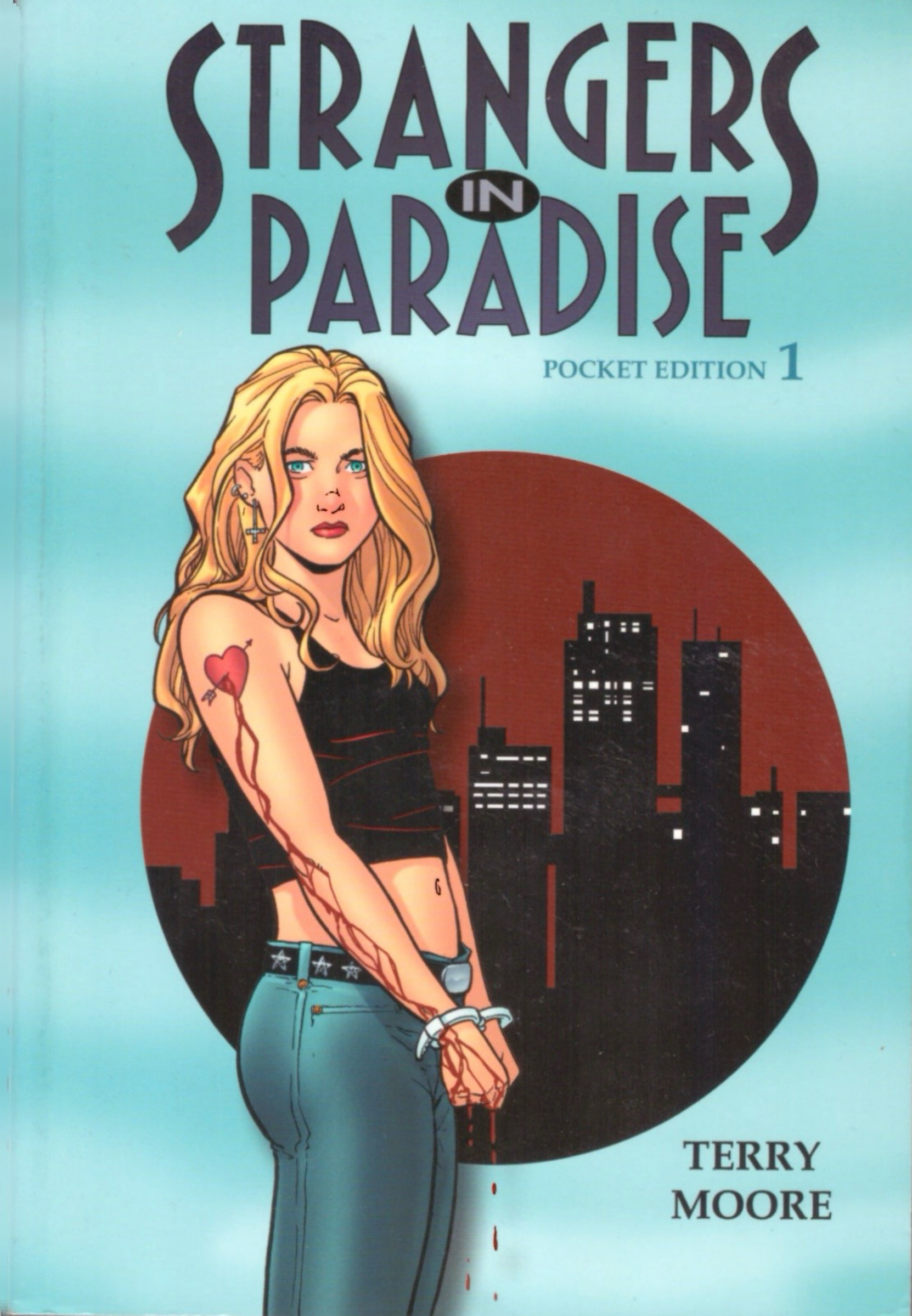 Book cover for "Strangers in Paradise" of Terry Moore